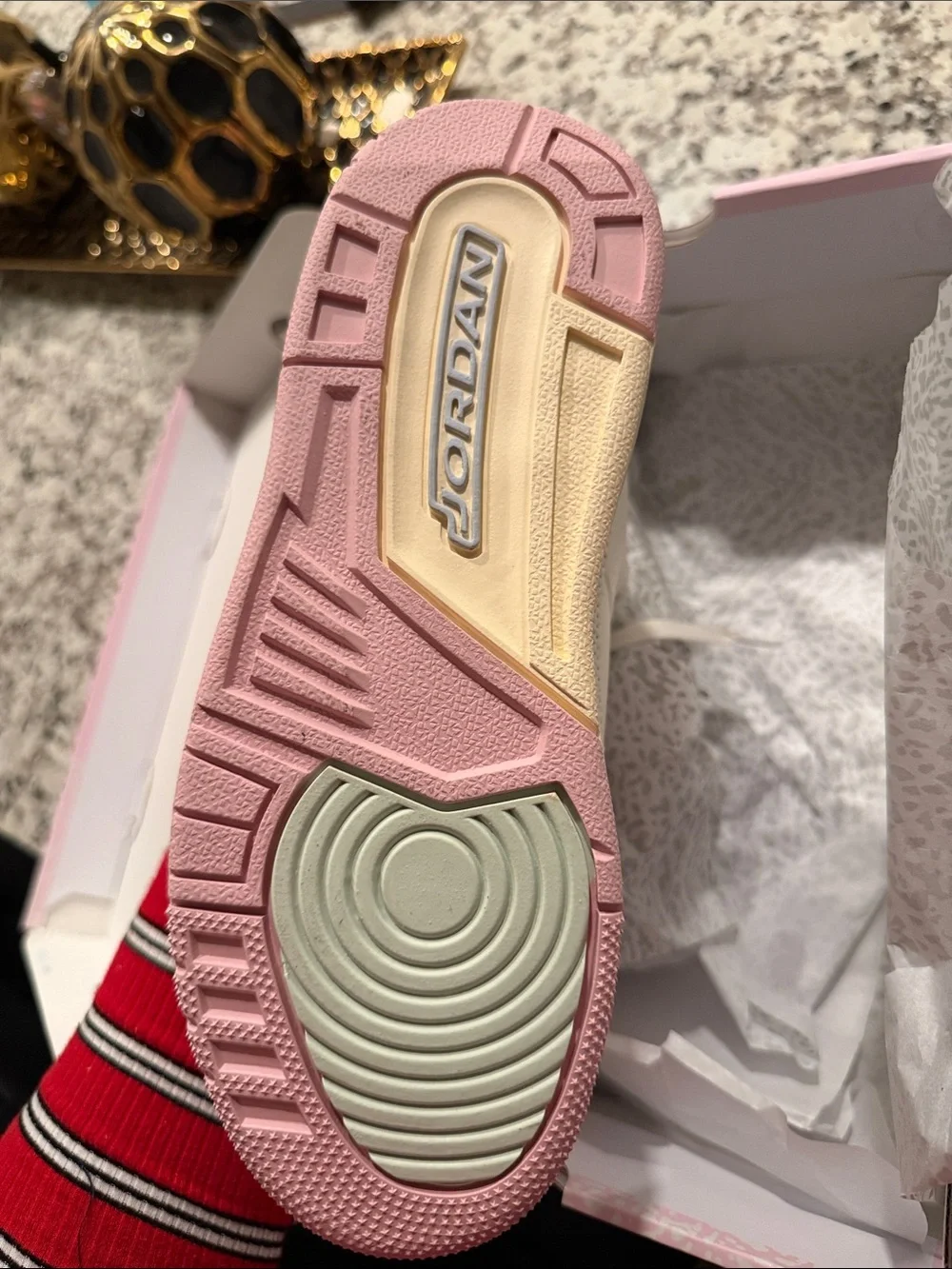 Jordan Women's Pastel Cream, Mint & Lavender Retro Sneakers